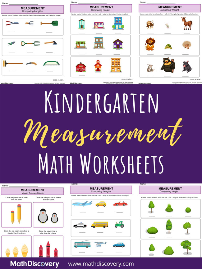 Kindergarten Measurement Worksheets